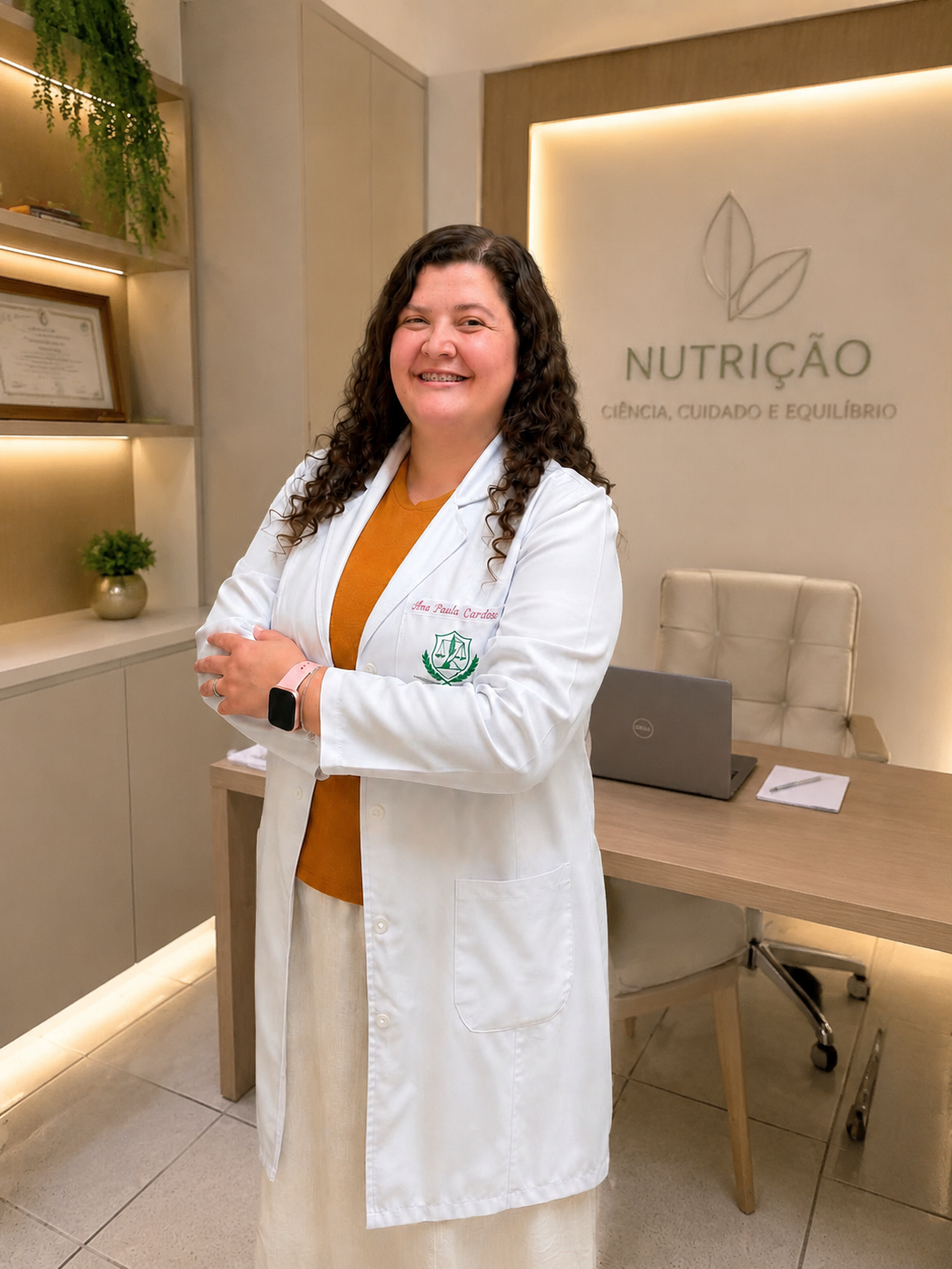 Nutricionista Ana Paula Cardoso na clínica Zoe Nutrir